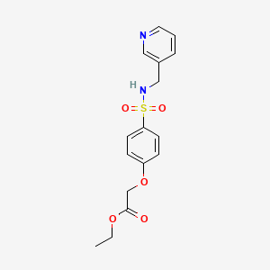 ethyl (4-{[(3-pyridinylmethyl)amino]sulfonyl}phenoxy)acetate