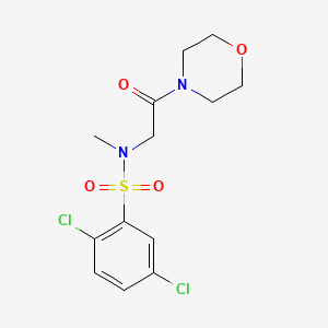 molecular formula C13H16Cl2N2O4S B3447913 2,5-Dichloro-N-methyl-N-(2-morpholin-4-yl-2-oxo-ethyl)-benzenesulfonamide CAS No. 677012-44-1