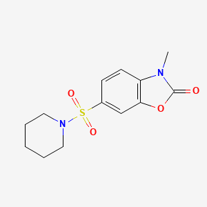 molecular formula C13H16N2O4S B3447956 3-methyl-6-(1-piperidinylsulfonyl)-1,3-benzoxazol-2(3H)-one 