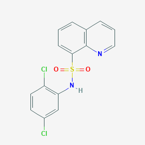 molecular formula C15H10Cl2N2O2S B3447991 N-(2,5-dichlorophenyl)-8-quinolinesulfonamide 