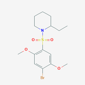 1-(4-Bromo-2,5-dimethoxybenzenesulfonyl)-2-ethylpiperidine
