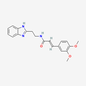 molecular formula C20H21N3O3 B3448050 N-[2-(1H-benzimidazol-2-yl)ethyl]-3-(3,4-dimethoxyphenyl)acrylamide 