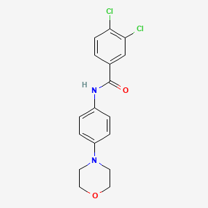 molecular formula C17H16Cl2N2O2 B3448066 3,4-dichloro-N-[4-(4-morpholinyl)phenyl]benzamide 