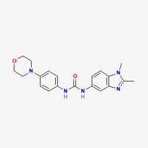 molecular formula C20H23N5O2 B3448099 N-(1,2-dimethyl-1H-benzimidazol-5-yl)-N'-[4-(4-morpholinyl)phenyl]urea 