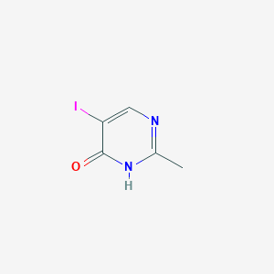 molecular formula C5H5IN2O B034481 5-碘-2-甲基嘧啶-4(3H)-酮 CAS No. 111079-41-5