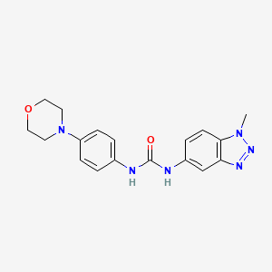 molecular formula C18H20N6O2 B3448116 N-(1-methyl-1H-1,2,3-benzotriazol-5-yl)-N'-[4-(4-morpholinyl)phenyl]urea 