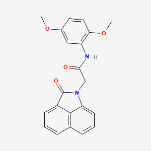 molecular formula C21H18N2O4 B3448155 N-(2,5-dimethoxyphenyl)-2-(2-oxobenzo[cd]indol-1(2H)-yl)acetamide 