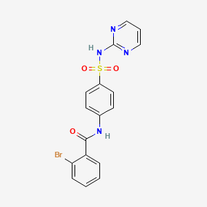 molecular formula C17H13BrN4O3S B3448218 2-bromo-N-{4-[(2-pyrimidinylamino)sulfonyl]phenyl}benzamide CAS No. 6162-02-3