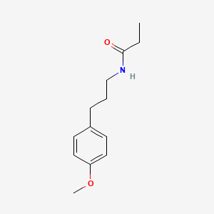 molecular formula C13H19NO2 B3448243 N-[3-(4-methoxyphenyl)propyl]propanamide 
