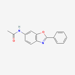molecular formula C15H12N2O2 B3448248 N-(2-phenyl-1,3-benzoxazol-6-yl)acetamide 