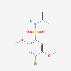 [(4-Bromo-2,5-dimethoxyphenyl)sulfonyl](methylethyl)amine