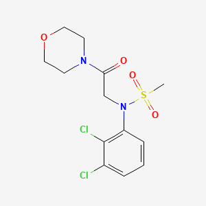 molecular formula C13H16Cl2N2O4S B3448324 N-(2,3-dichlorophenyl)-N-[2-(4-morpholinyl)-2-oxoethyl]methanesulfonamide 