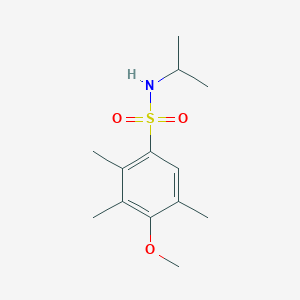 molecular formula C13H21NO3S B344833 [(4-Methoxy-2,3,5-trimethylphenyl)sulfonyl](methylethyl)amine CAS No. 898642-28-9