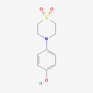 molecular formula C10H13NO3S B034484 4-(4-羟苯基)硫吗啉 1,1-二氧化物 CAS No. 103661-13-8