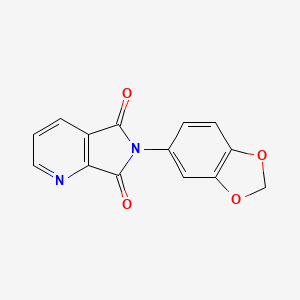 molecular formula C14H8N2O4 B3448423 6-(1,3-benzodioxol-5-yl)-5H-pyrrolo[3,4-b]pyridine-5,7(6H)-dione 