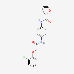 molecular formula C19H15ClN2O4 B3448442 N-(4-{[2-(2-chlorophenoxy)acetyl]amino}phenyl)-2-furamide 
