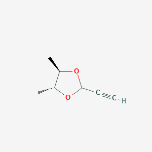 B034485 (4R,5R)-2-ethynyl-4,5-dimethyl-1,3-dioxolane CAS No. 102276-19-7