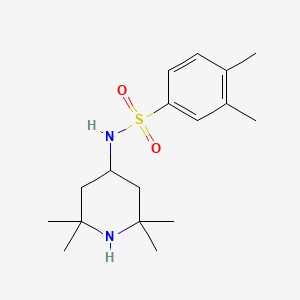 molecular formula C17H28N2O2S B3448539 3,4-dimethyl-N-(2,2,6,6-tetramethyl-4-piperidinyl)benzenesulfonamide 