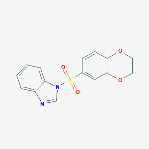 1-(2,3-dihydro-1,4-benzodioxin-6-ylsulfonyl)-1H-benzimidazole