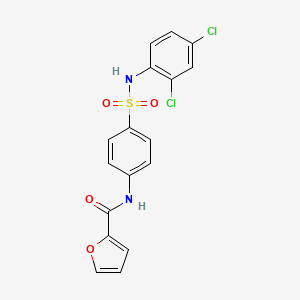 molecular formula C17H12Cl2N2O4S B3448641 N-(4-{[(2,4-dichlorophenyl)amino]sulfonyl}phenyl)-2-furamide 