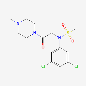 N-(3,5-dichlorophenyl)-N-[2-(4-methyl-1-piperazinyl)-2-oxoethyl]methanesulfonamide