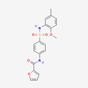 molecular formula C19H18N2O5S B3448671 N-(4-{[(2-methoxy-5-methylphenyl)amino]sulfonyl}phenyl)-2-furamide 