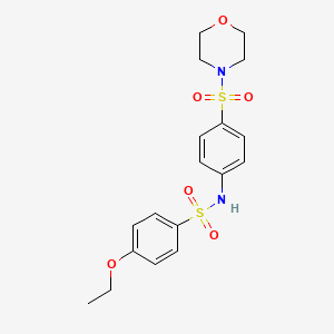 molecular formula C18H22N2O6S2 B3448679 4-ethoxy-N-[4-(4-morpholinylsulfonyl)phenyl]benzenesulfonamide 
