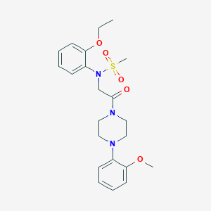 N-(2-ethoxyphenyl)-N-{2-[4-(2-methoxyphenyl)-1-piperazinyl]-2-oxoethyl}methanesulfonamide