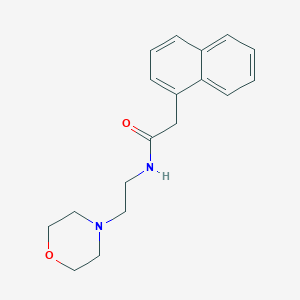 molecular formula C18H22N2O2 B3448780 N-[2-(4-morpholinyl)ethyl]-2-(1-naphthyl)acetamide 