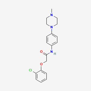 molecular formula C19H22ClN3O2 B3448845 2-(2-chlorophenoxy)-N-[4-(4-methyl-1-piperazinyl)phenyl]acetamide 