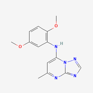 molecular formula C14H15N5O2 B3448946 N-(2,5-dimethoxyphenyl)-5-methyl[1,2,4]triazolo[1,5-a]pyrimidin-7-amine 