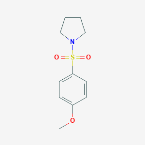molecular formula C11H15NO3S B344895 1-[(4-Methoxyphenyl)sulfonyl]pyrrolidine CAS No. 335215-12-8