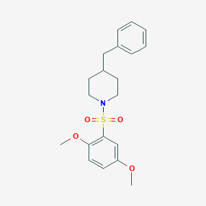 molecular formula C20H25NO4S B344896 4-Benzyl-1-(2,5-dimethoxyphenyl)sulfonylpiperidine CAS No. 332021-10-0