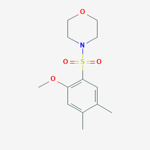 molecular formula C13H19NO4S B344900 4-(2-Methoxy-4,5-dimethylphenyl)sulfonylmorpholine CAS No. 457961-72-7