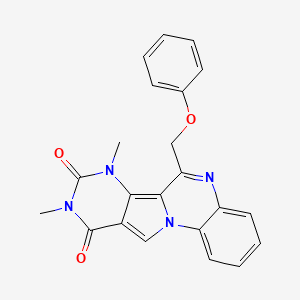 7,9-dimethyl-6-(phenoxymethyl)pyrimido[4',5':3,4]pyrrolo[1,2-a]quinoxaline-8,10(7H,9H)-dione