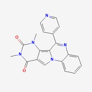 7,9-dimethyl-6-(4-pyridinyl)pyrimido[4',5':3,4]pyrrolo[1,2-a]quinoxaline-8,10(7H,9H)-dione