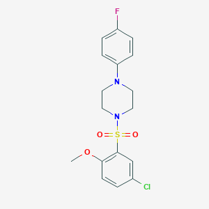 1-(5-Chloro-2-methoxybenzenesulfonyl)-4-(4-fluorophenyl)piperazine