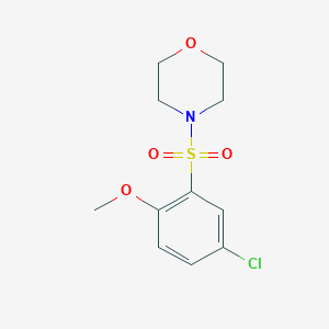 molecular formula C11H14ClNO4S B344909 4-(5-Chloro-2-methoxyphenyl)sulfonylmorpholine CAS No. 97630-61-0