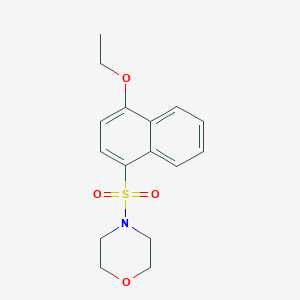 molecular formula C16H19NO4S B344910 4-(4-Ethoxynaphthalen-1-yl)sulfonylmorpholine CAS No. 313957-52-7