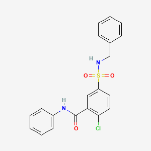 5-(benzylsulfamoyl)-2-chloro-N-phenylbenzamide