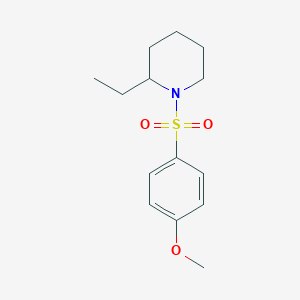 molecular formula C14H21NO3S B344922 2-Ethyl-1-[(4-methoxyphenyl)sulfonyl]piperidine CAS No. 325482-46-0