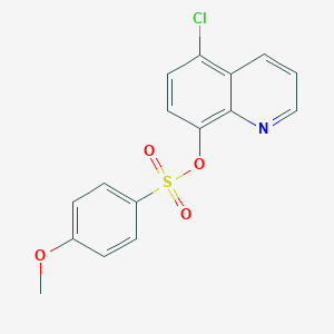 molecular formula C16H12ClNO4S B344926 (5-Chloroquinolin-8-yl) 4-methoxybenzenesulfonate CAS No. 326885-74-9