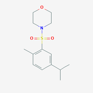 molecular formula C14H21NO3S B344930 4-(2-Methyl-5-propan-2-ylphenyl)sulfonylmorpholine CAS No. 433694-08-7