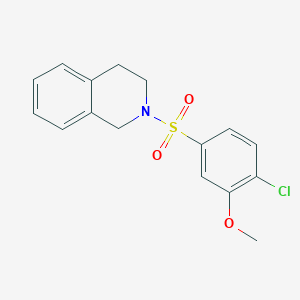 molecular formula C16H16ClNO3S B344935 2-(4-chloro-3-methoxyphenyl)sulfonyl-3,4-dihydro-1H-isoquinoline CAS No. 496015-61-3