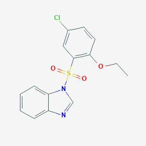 molecular formula C15H13ClN2O3S B344939 1-(5-Chloro-2-ethoxyphenyl)sulfonylbenzimidazole CAS No. 700859-12-7