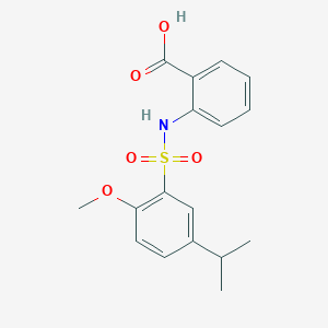 2-({[2-Methoxy-5-(methylethyl)phenyl]sulfonyl}amino)benzoic acid