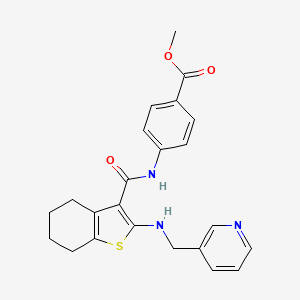 methyl 4-[({2-[(3-pyridinylmethyl)amino]-4,5,6,7-tetrahydro-1-benzothien-3-yl}carbonyl)amino]benzoate