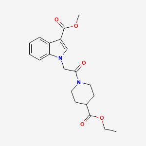 methyl 1-{2-[4-(ethoxycarbonyl)-1-piperidinyl]-2-oxoethyl}-1H-indole-3-carboxylate