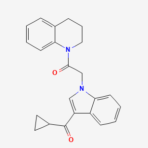 2-[3-(CYCLOPROPYLCARBONYL)-1H-INDOL-1-YL]-1-[3,4-DIHYDRO-1(2H)-QUINOLINYL]-1-ETHANONE