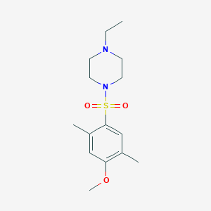 molecular formula C15H24N2O3S B344948 1-Ethyl-4-(4-methoxy-2,5-dimethylphenyl)sulfonylpiperazine CAS No. 692763-11-4